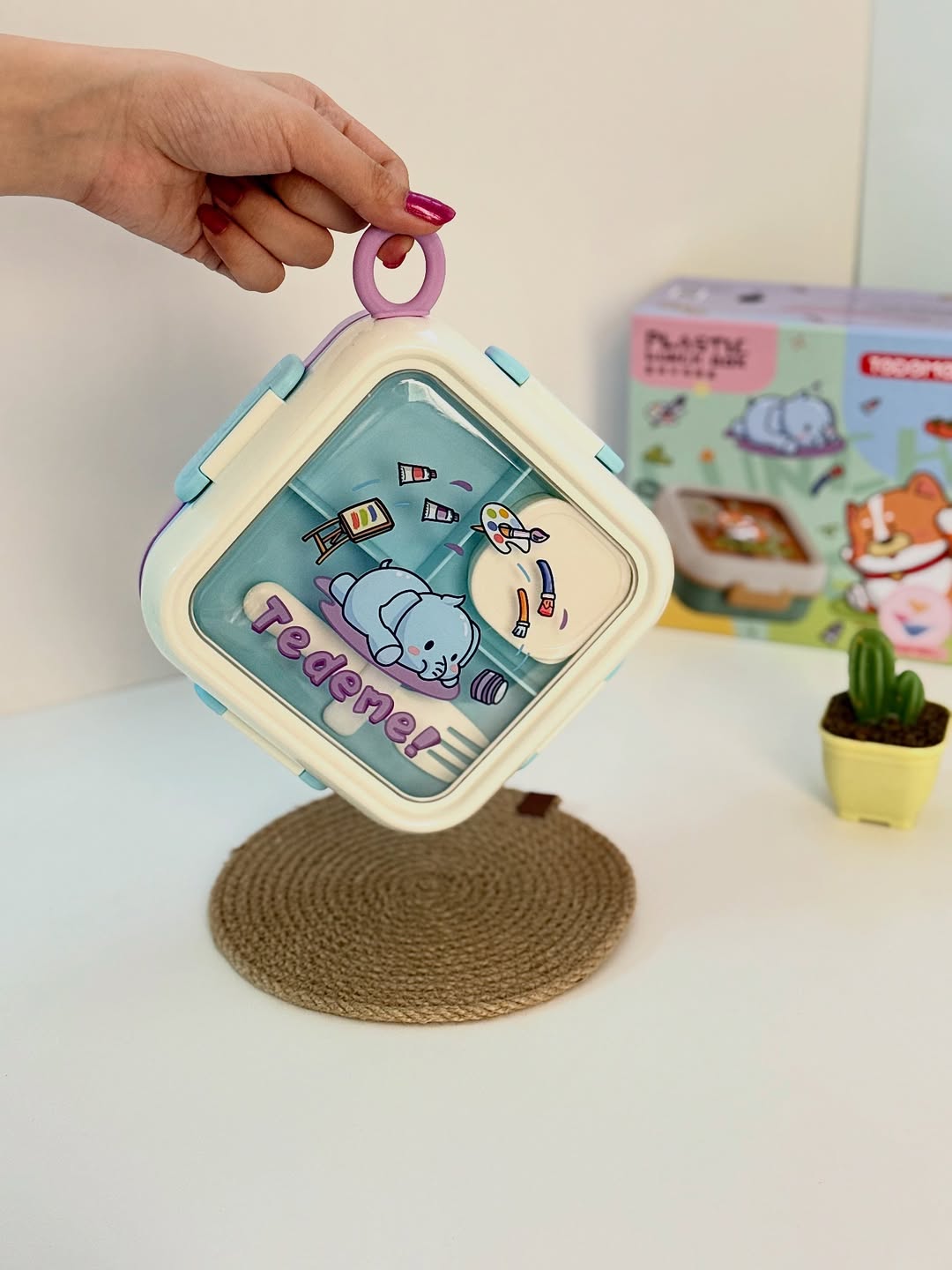 لانچ باکس ۷ قسمته واشردار بدون مخلوط شدن مواد غذایی