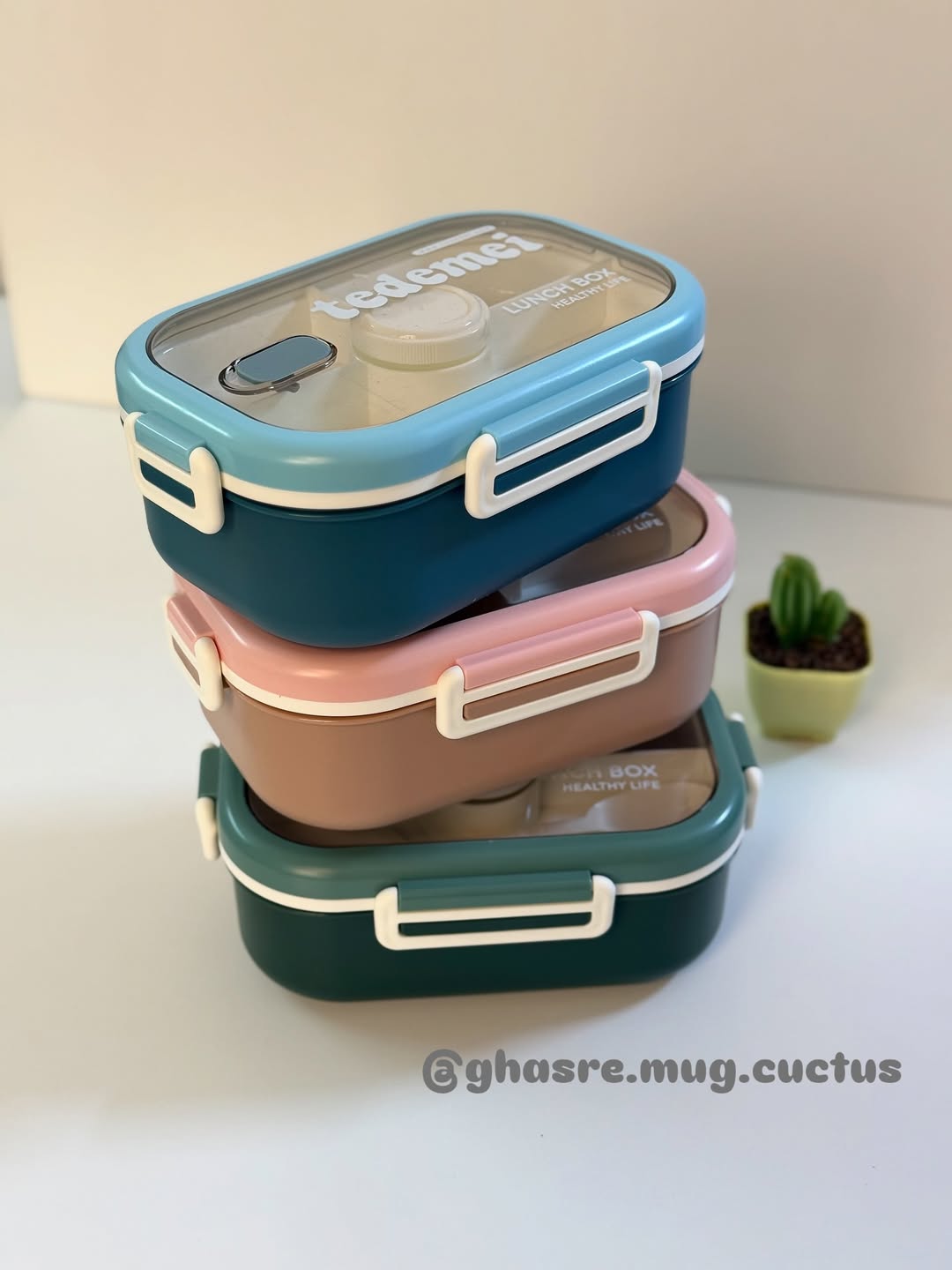 ظرف غذا ۷ قسمته برند تدمی دو طبقه جمع و جور