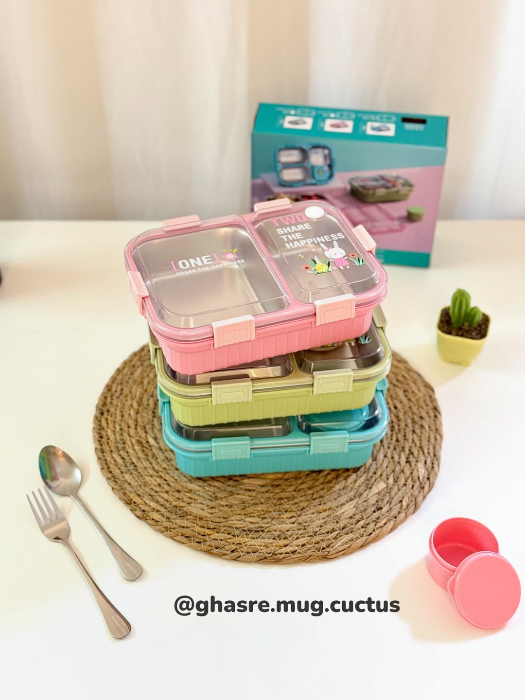 لانچ باکس دو قسمته واشر دار بدون مخلوط شدن مواد غذایی کد ۱۶۰