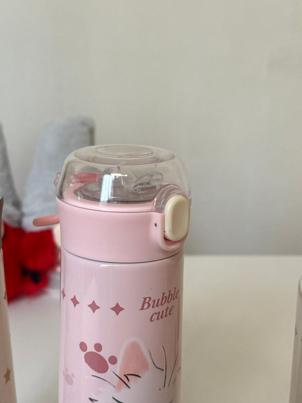 قمقمه داخل استیل نی دار خوشگل🥹😍کد ۳۳